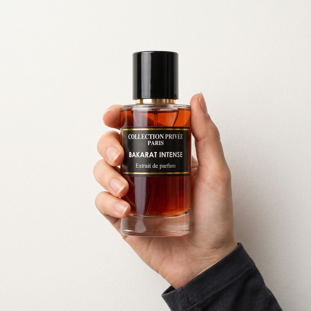 Bakarat Intense – flacon 50 ml en main