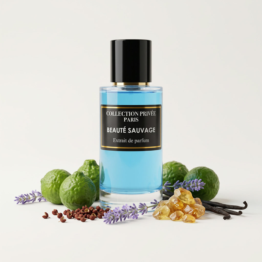 Beauté Sauvage – extrait de parfum 50 ml et ses ingrédients