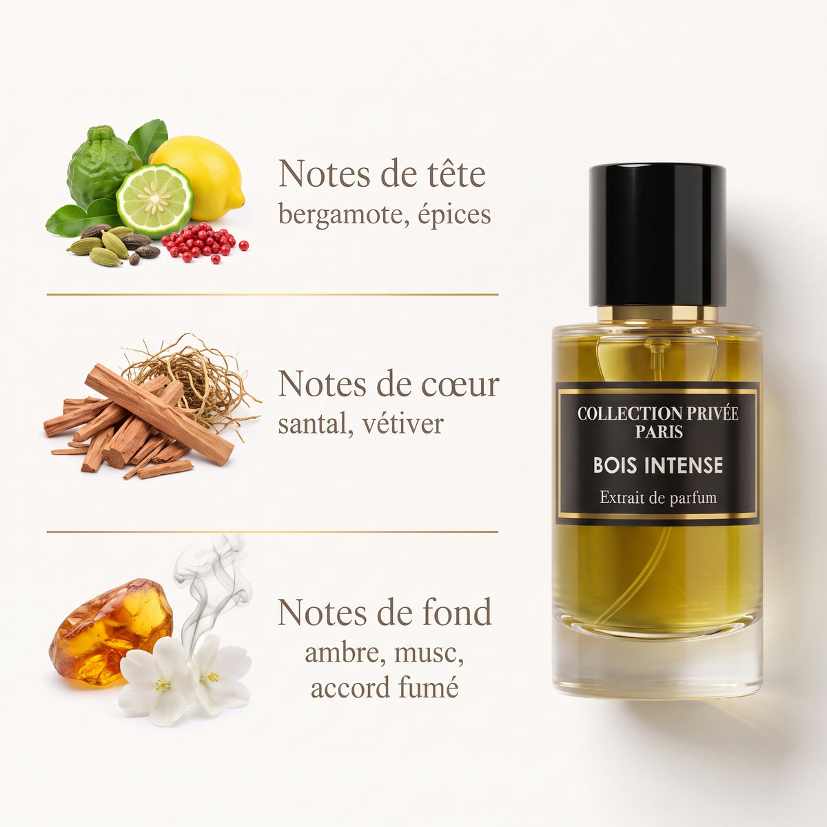 Bois Intense – notes de tête, de cœur et de fond