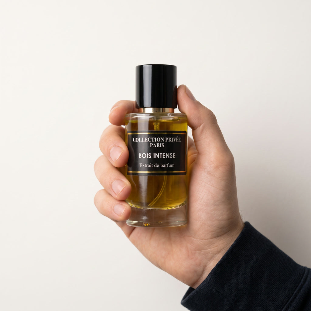 Bois Intense – flacon 50 ml en main