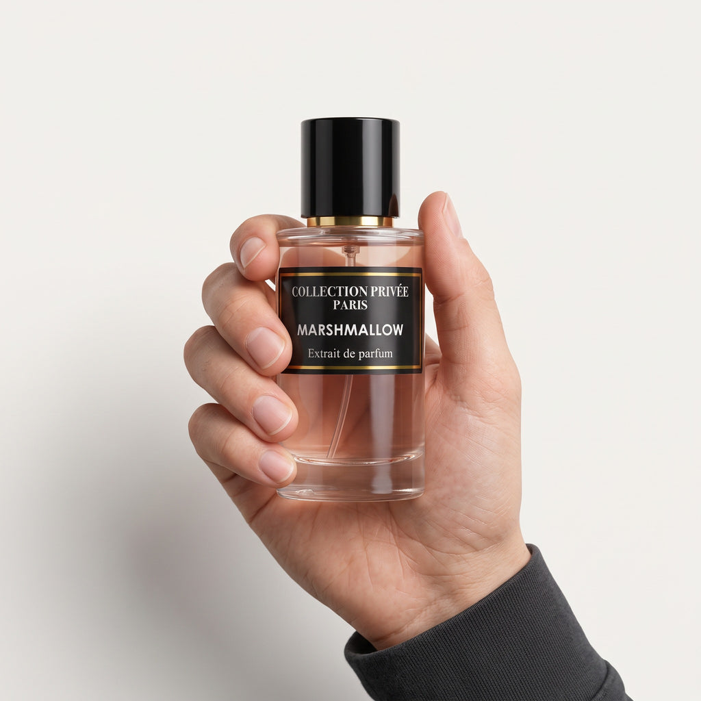 Marshmallow – flacon 50 ml en main